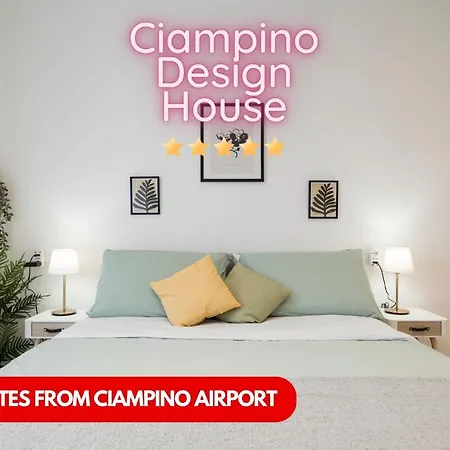 Casa Design Con A/c E Wifi_7 Minuti Aeroporto * Ciampino